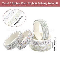 1 коробка бумажных декоративных клейких лент&nbsp;DIY-SP0005-56A