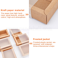 Scatola di carta kraft creativa pieghevole&nbsp;CON-WH0073-95