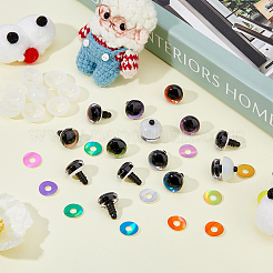 40 Set mit 10 Farben Plastikaugen für Puppen&nbsp;KY-FH0001-42A