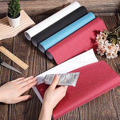 4 лист 4-х цветных тканей из искусственной кожи своими руками DIY-CP0010-61