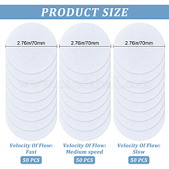 150 шт. 3-х кольцевая количественная фильтровальная бумага AJEW-GF0007-73