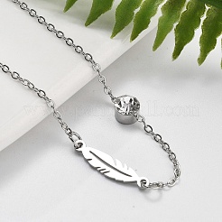 201 браслет-цепочка из нержавеющей стали&nbsp;BJEW-H205-01E-P