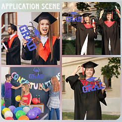 Декор для настенного украшения из дерева на тему выпускного сезона&nbsp;AJEW-WH20006-232B