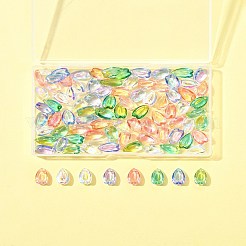 100 Stück transparente Glasanhänger&nbsp;GLAA-FS0002-18