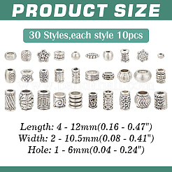 300шт 30 стиля бусины из сплава в тибетском стиле&nbsp;FIND-ME0001-54