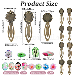 Наборы для самостоятельного изготовления овальных и плоских круглых закладок&nbsp;DIY-SC0032-09B
