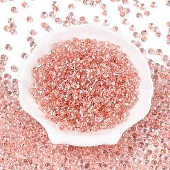 6/0 прозрачная стеклянная бахрома с краской для выпечки&nbsp;X1-SEED-N006-06E