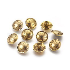 Botones de vástago de aleación de estilo tibetano&nbsp;TIBE-A12-3390-AG-LF