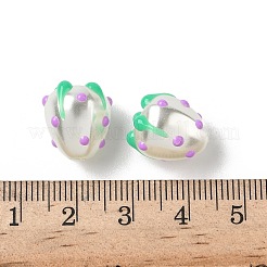 Запекаемые стеклянные бусины&nbsp;LAMP-Z014-02G