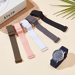 6 Stück 6 Farben Nylon-Uhrenarmbänder&nbsp;AJEW-OC0015-64