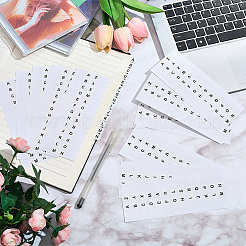 15 Stück selbstklebende Papierbuchstabenaufkleber&nbsp;DIY-SP0006-56A