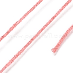 ミルクコットン編みアクリル繊維糸  4本撚りのかぎ針編み糸  パンチ針糸  ライトコーラル  2mm&nbsp;YCOR-NH0001-01D