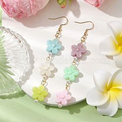 Акриловые серьги болтающийся EJEW-JE05752-02