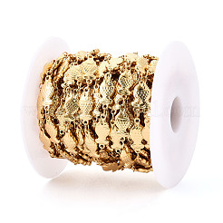 Латунные цепочки с рыбками в морском стиле&nbsp;CHC-T017-01F