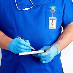 Катушка для значков из акрила и АБС-пластика со стразами и эффектом зыбучих песков&nbsp;AJEW-SZ0002-48E