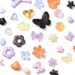 450 шт. 6-х цветные прозрачные и непрозрачные акриловые бусины&nbsp;TACR-FS0001-67