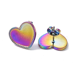 Ионное покрытие (ip) 304 нержавеющая сталь гвоздики фурнитура для сережек STAS-F286-17MC