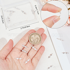 20 шт. 925 наконечника для бусин из стерлингового серебра STER-BBC0006-30S