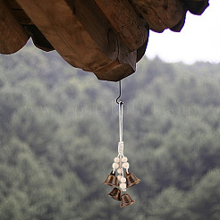 6 шт. защита в виде железных колокольчиков для дверной ручки&nbsp;HJEW-GO0001-13