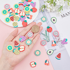 Кабошоны из полимерной глины ручной работы CLAY-SC0001-07