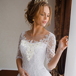 1 шт. нашивки со стразами для пришивания и утюжки PATC-GO0001-08