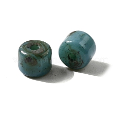 Цилиндрические бусины ручной работы в технике лэмпворк GLAA-D305-01C