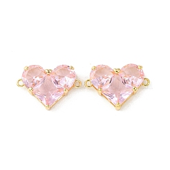 Шармы-соединители из латуни с паве из кубического циркония KK-L208-04G-03