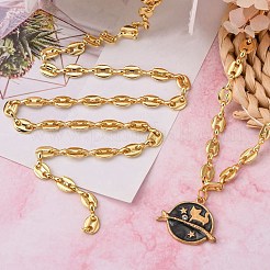 3.28-футовые латунные цепочки для кофейных зерен&nbsp;X-CHC-P0006-03G-NR