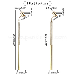 2шт 2-х стильный алюминиевый наклонный тонкий маркер для рисования AJEW-AR0001-42