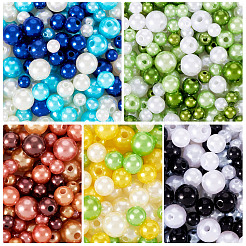 150 г 5 цвета бусины из абс-пластика с имитацией жемчуга&nbsp;KY-TA0001-44A