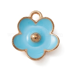 Подвески из эмалевого сплава с покрытием из легкого золота&nbsp;ENAM-YW0002-20C