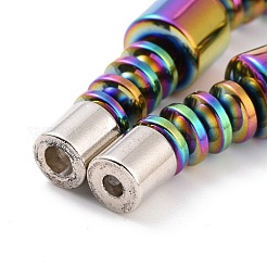 Браслет из бусин из синтетического гематита и латуни с магнитными застежками SJEW-G079-01D