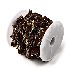 Цепочки из натурального красного дерева и обсидиана ручной работы с бусинами CHC-F020-09G-16