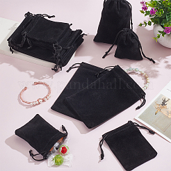 20 шт. 2-х видов прямоугольных бархатных мешочков с завязками&nbsp;TP-NB0001-73