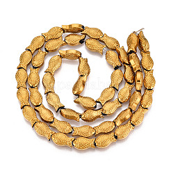 Стеклянные бусины с гальваническим покрытием &nbsp;EGLA-T025-03G