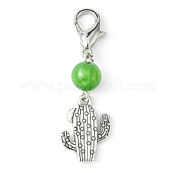 Decoración colgante de cactus de aleación&nbsp;HJEW-JM01552-01