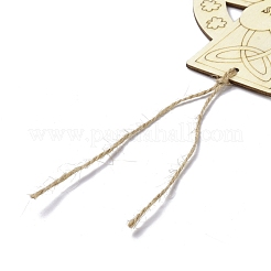 Bricolage croix ornements en bois non finis embellissements en bois vierges&nbsp;WOOD-C009-02
