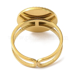 Кольца-манжеты из нержавеющей стали 304 с эмалью для женщин RJEW-F166-48G-02