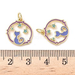 Латунь эмаль подвески&nbsp;KK-P326-16G