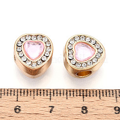 Стойки покрытие сплава горный хрусталь европейских бусы FIND-N011-06KCG