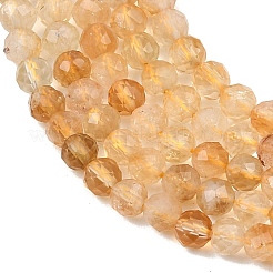 Hilos de cuentas de citrino natural (calentado)&nbsp;G-G155-B03-02A