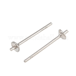 Anlaufgeschützte Ohrstecker aus Edelstahl 304&nbsp;STAS-R063-41