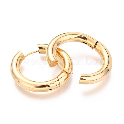 202 серьги-кольца из нержавеющей стали Huggie Hoop&nbsp;EJEW-O087-08B-G