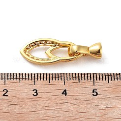 Стеллажное покрытие латунь микро паве кубический цирконий ледоруб щепотка поручни&nbsp;ZIRC-P117-01B-G