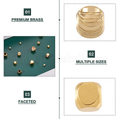 10 perline in ottone stile&nbsp;KK-MP0001-03
