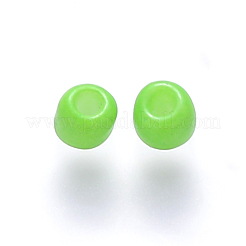 8/0 perles de rocaille rondes en verre de peinture de cuisson&nbsp;SEED-S036-01B-16