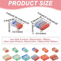 300шт 12 стеклянных бисера с 2 отверстиями SEED-AR0001-35