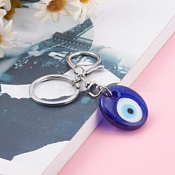 Брелок ручной работы лэмпворк сглаз KEYC-JKC00237-01