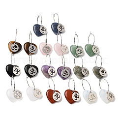 Boucles d'oreilles créoles pour femmes&nbsp;EJEW-G475-04P