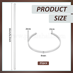 15шт. изготовление браслета из нержавеющей стали FIND-BC0014-34A
